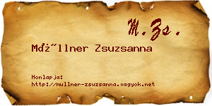 Müllner Zsuzsanna névjegykártya